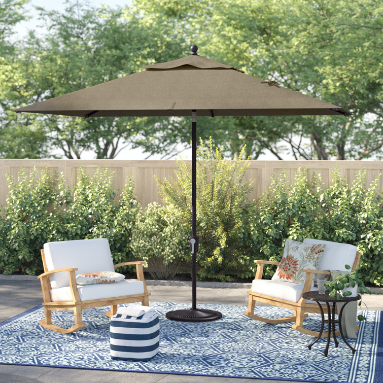 Sol 72 Outdoor™ Launceston 120'' x 78'' Rectangular Market Umbrella
